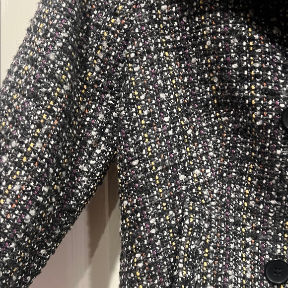 GAP Women's Charcoal Tweed Pea Coat - Picture 7 of 12